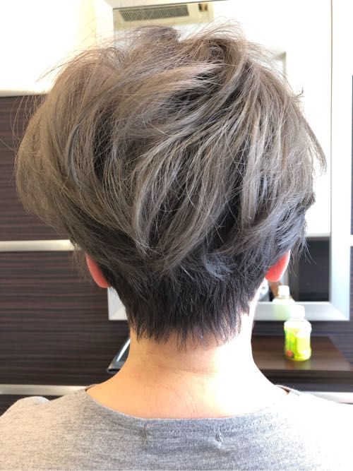 白髪染め イルミナカラー 真のグレイヘアに 美容師カナダのblog